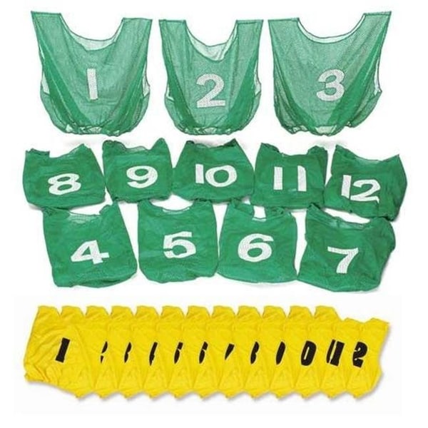 Everrich Industries Everrich EVC-0084 Numbered Vest Pack - 22 x 20 Inch - Set of 12 - EVC-0084