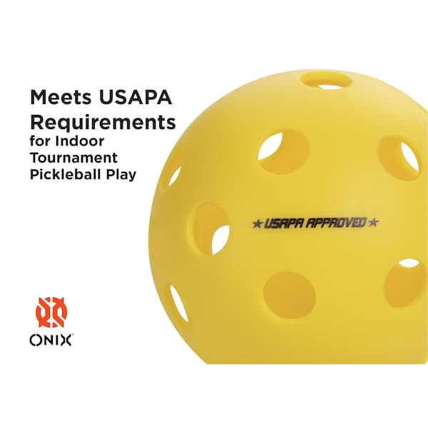 Onix Fuse Indoor Pickleball Balls, 6PK - KZ42006Y