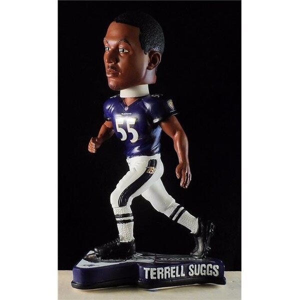 Caseys Baltimore Ravens Terrell Suggs Pennant Base Bobblehead - 8784913863