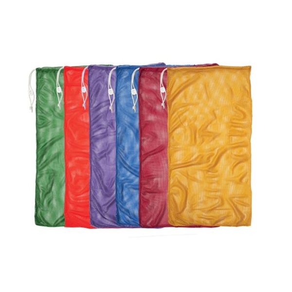 Champion Sports Mesh Equipment Bag, 24in x 36in, Assorted Colors, PK6 - MB21SET