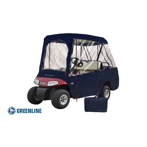 Eevelle Greenline 2-4 Passenger Drivable Golf Cart Enclosure - Navy - GLEN24