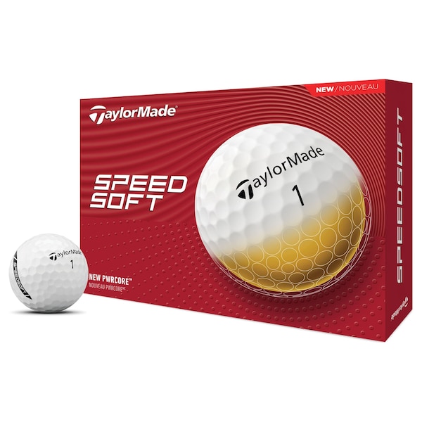 Taylormade SpeedSoft White 2024 Golf Balls - 1 Dozen - N2747001