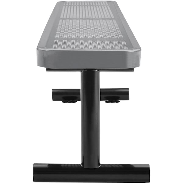 Global Industrial 96L Expanded Metal Mesh Flat Bench, Gray - 277157GY