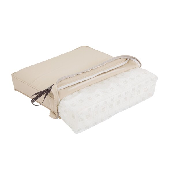Classic Accessories Montlake Antique Beige Cushion Set, 25"x25"x5" - 62-020-BEIGE-SET
