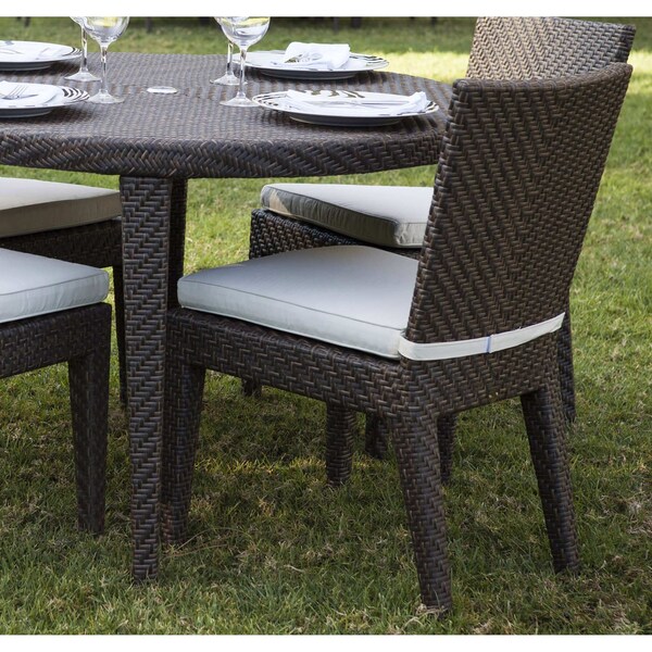 Hospitality Rattan Patio Soho Side chair with Cushion - 903-3304-JBP-S-CUSH