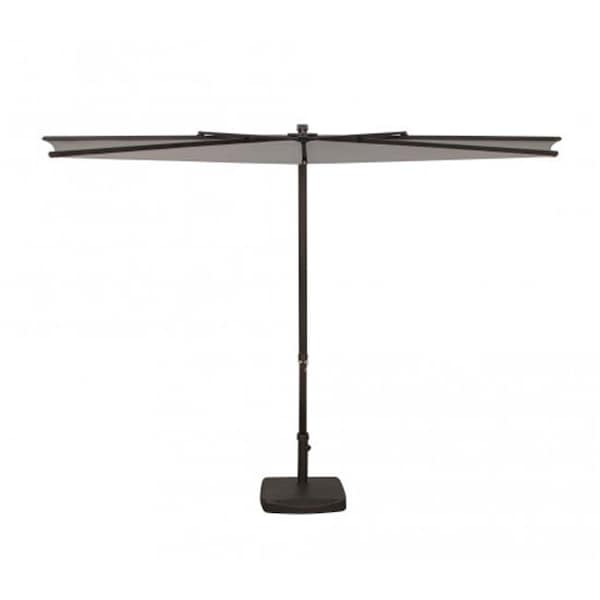 Simplyshade SimplyShade SSUA4599-P0104 9 ft. Amelia Half Umbrella; P0104 Stone - SSUA4599-P0104