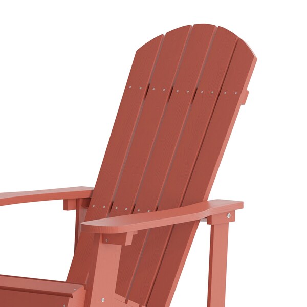 Flash Furniture White Poly Resin Adirondack Rocking Chairs, 2PK - JJ-C14705-RED-2-GG