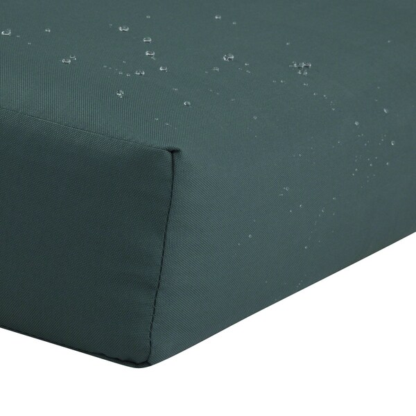 Classic Accessories Ravenna Seat Cushion, Mallard Green, 25"x25"x5" - 62-020-MGREEN-EC