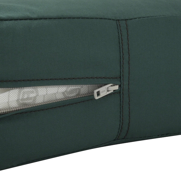 Classic Accessories Ravenna Seat Cushion, Mallard Green, 25"x25"x5" - 62-020-MGREEN-EC