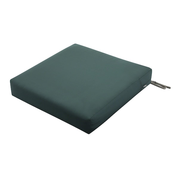 Classic Accessories Ravenna Seat Cushion, Mallard Green, 25"x25"x5" - 62-020-MGREEN-EC