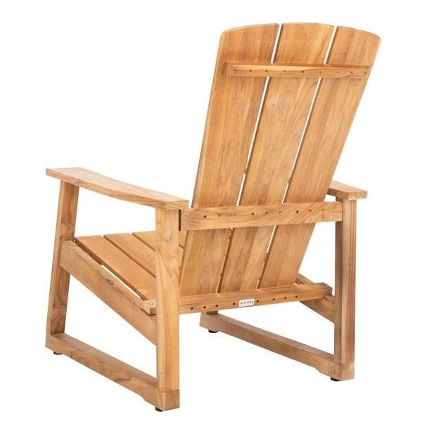 Safavieh San Juan Teak Adirondack Chair, Natural - CPT1021A