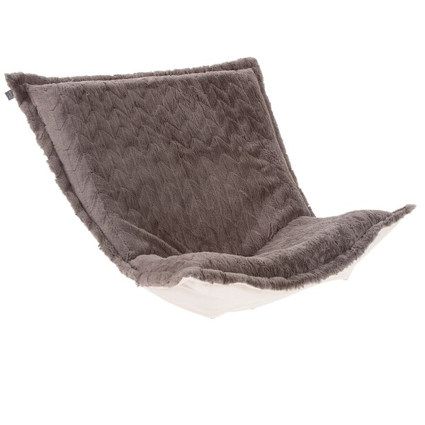 Howard Elliott Puff Chair Cover Faux Fur Angora stone - Cover Only - C300-1093