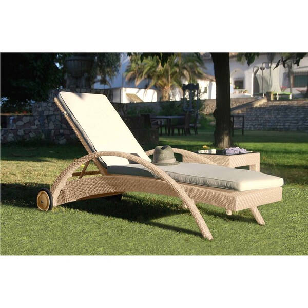 Panama Jack Outdoor Panama Jack Austin Chaise Lounge with Cushion - PJO-3801-NAT-CL-CUSH