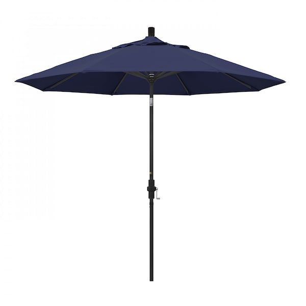 California Umbrella Patio Umbrella, Octagon, 102.38" H, Olefin Fabric, Navy Blue - 194061019276