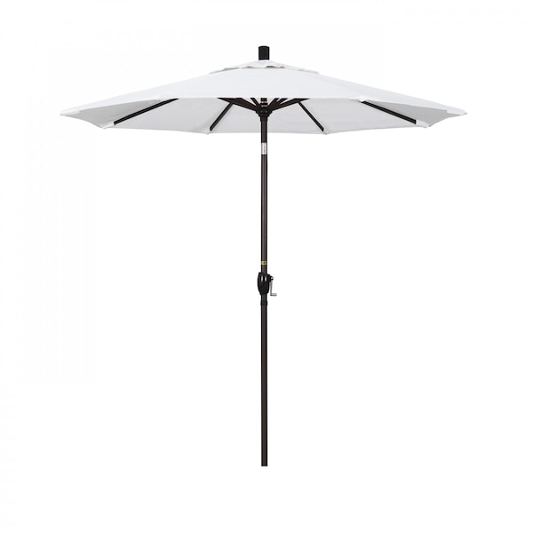 California Umbrella Patio Umbrella, Octagon, 95.5" H, Olefin Fabric, White - 194061029817