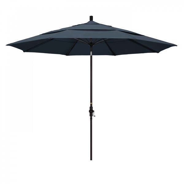 California Umbrella Patio Umbrella, Octagon, 109.5" H, Pacifica Fabric, Sapphire - 194061021293