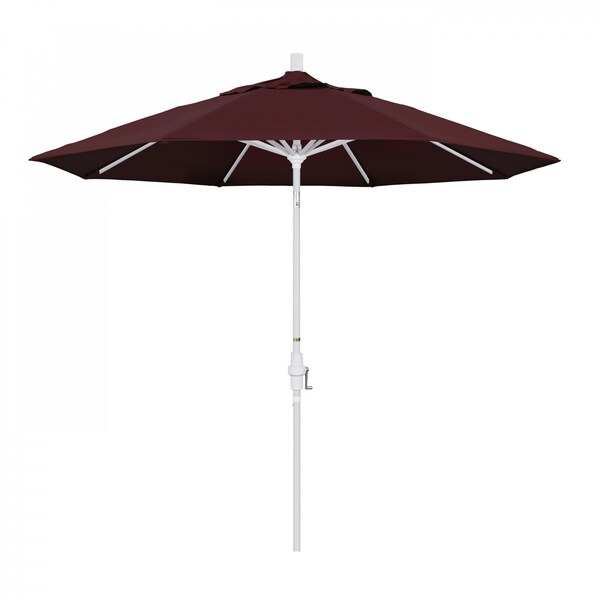 California Umbrella Patio Umbrella, Octagon, 102.38" H, Pacifica Fabric, Burgundy - 194061018675