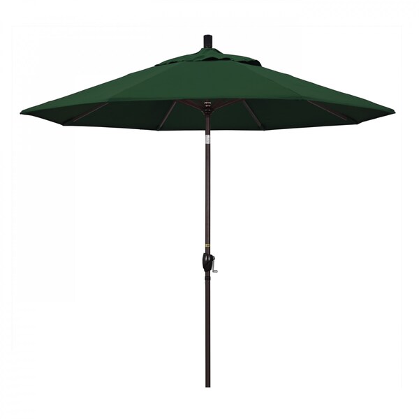 California Umbrella Patio Umbrella, Octagon, 101" H, Pacifica Fabric, Hunter Green - 194061033661
