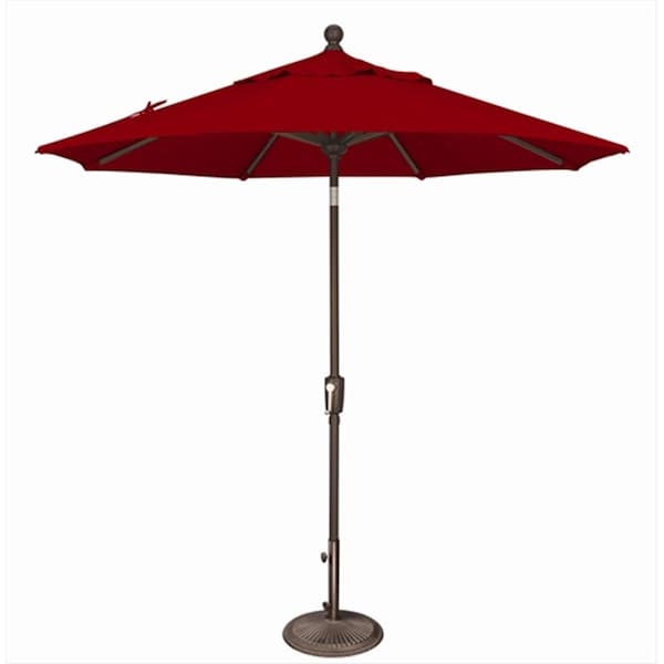 Gan Eden 7.5 ft. Octagon Push Button Tilt Market Umbrella Really Red - GA2650485
