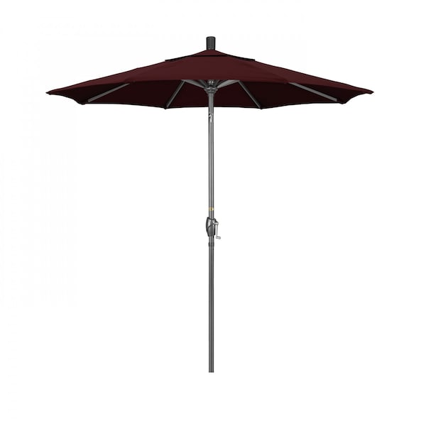 California Umbrella Patio Umbrella, Octagon, 95.5" H, Pacifica Fabric, Burgundy - 194061029251