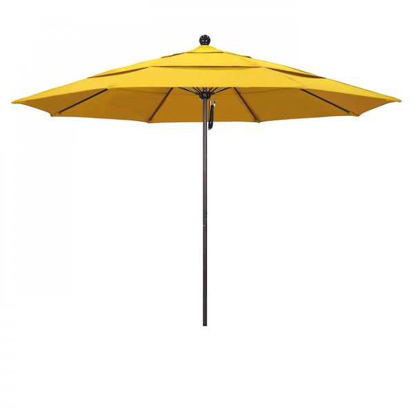 California Umbrella Patio Umbrella, Octagon, 107" H, Olefin Fabric, Lemon - 194061001349
