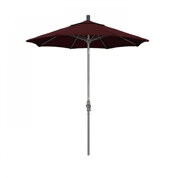 California Umbrella Patio Umbrella, Octagon, 102.5" H, Pacifica Fabric, Burgundy - 194061023792
