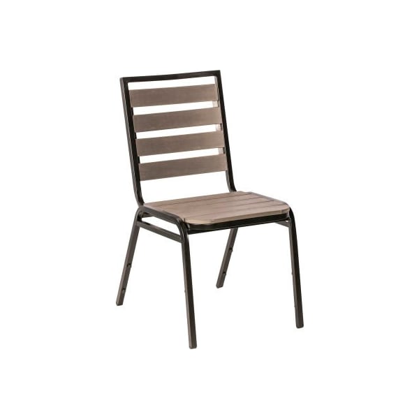 Lorell Lorell Charcoal Outdoor Chair - Pack of 4 - LLR42687