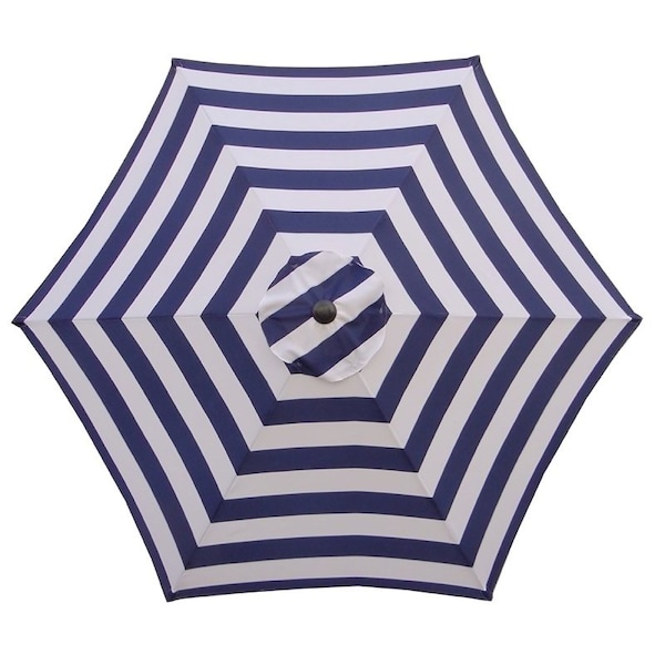 Seasonal Trends Umbrella, 2.5m/98.43 in H, 8.9 ft W Canopy, 8.9 ft L Canopy, Round Canopy - UM90BKOBD18/WT