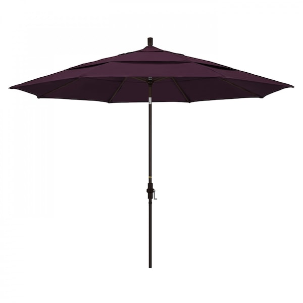 California Umbrella Patio Umbrella, Octagon, 110.5" H, Pacifica Fabric, Purple - 194061014370