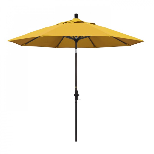 California Umbrella Patio Umbrella, Octagon, 102.38" H, Pacifica Fabric, Yellow - 194061017838