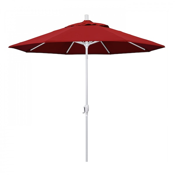 California Umbrella Patio Umbrella, Octagon, 101" H, Pacifica Fabric, Red - 194061034439
