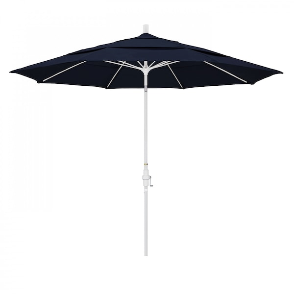 California Umbrella Patio Umbrella, Octagon, 109.5" H, Pacifica Fabric, Navy Blue - 194061022108