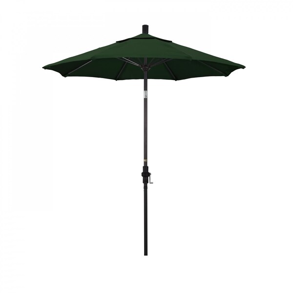 California Umbrella Patio Umbrella, Octagon, 102.5" H, Pacifica Fabric, Hunter Green - 194061024683
