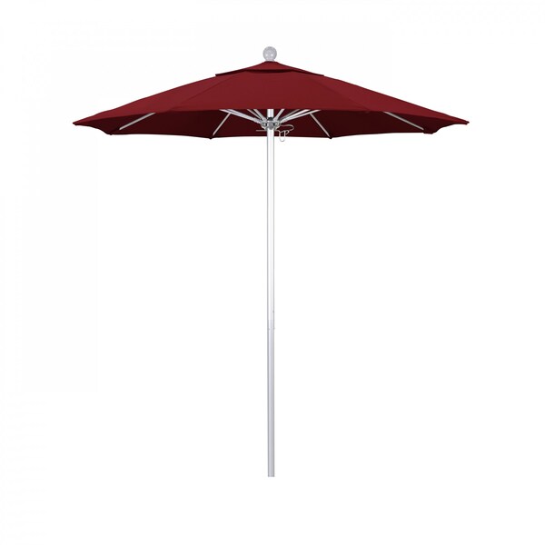 California Umbrella Patio Umbrella, Octagon, 96" H, Olefin Fabric, Red - 194061003237