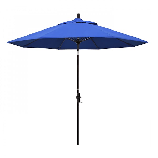 California Umbrella Patio Umbrella, Octagon, 101" H, Olefin Fabric, Royal Blue - 194061026120