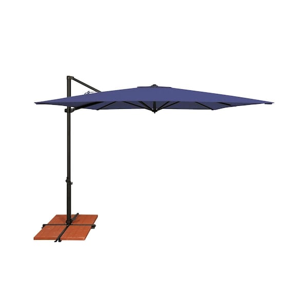 Westlake Pipe & Fittings Simply Shade Skye Cantilever Umbrella, Blue & Black - SSAG5A-86SQ09-D2406