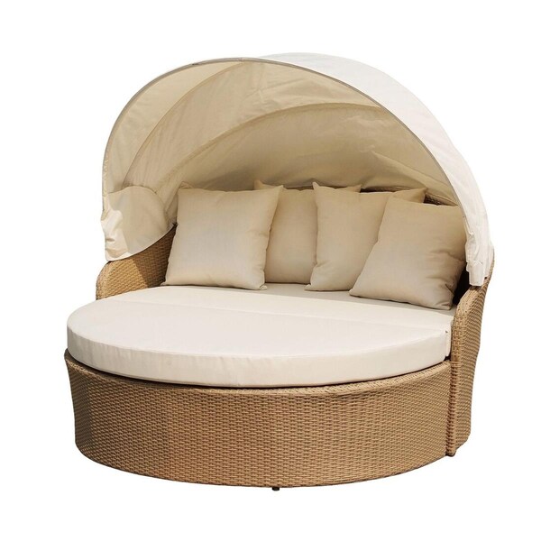 Cte Trading Outdoor Patio Furniture Canopy Daybed - CTE1407BRBE