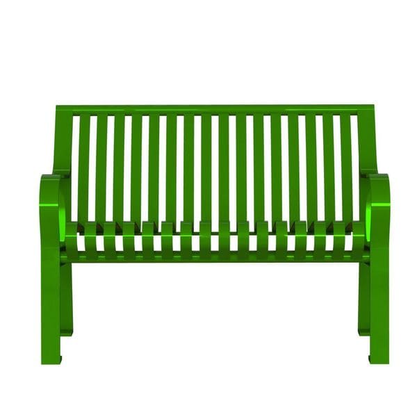 Thomas Steele Outdoor Bench, 48 in. L, 27-1/2 in. W, Grn - CRB-4-VS-LEX
