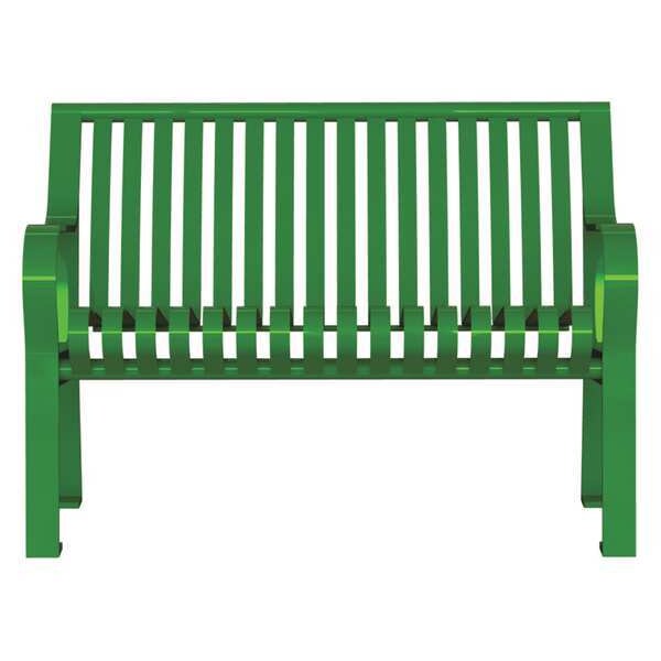 Thomas Steele Outdoor Bench, 48 in. L, 27-1/2 in. W, Grn - CRB-4-VS-LEX