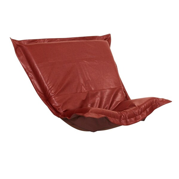 Howard Elliott Puff Chair Cover Faux Leather Avanti Apple - Cover Only - C300-193
