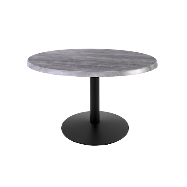 Holland Bar Stool Co 30" Tall In/Outdoor All-Season Table, 36" dia. Greystone Top - OD214-2230BWOD36RGRYSTN