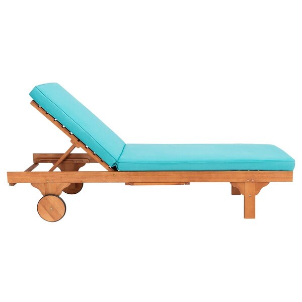 Safavieh Newport Chaise Lounge Chair, Natural & Aqua - PAT7022Q