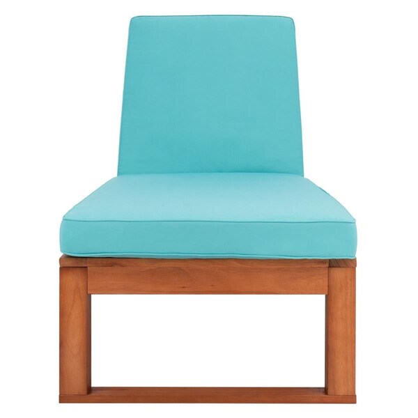 Safavieh Solano Sunlounger, Natural & Aqua - PAT7024Q