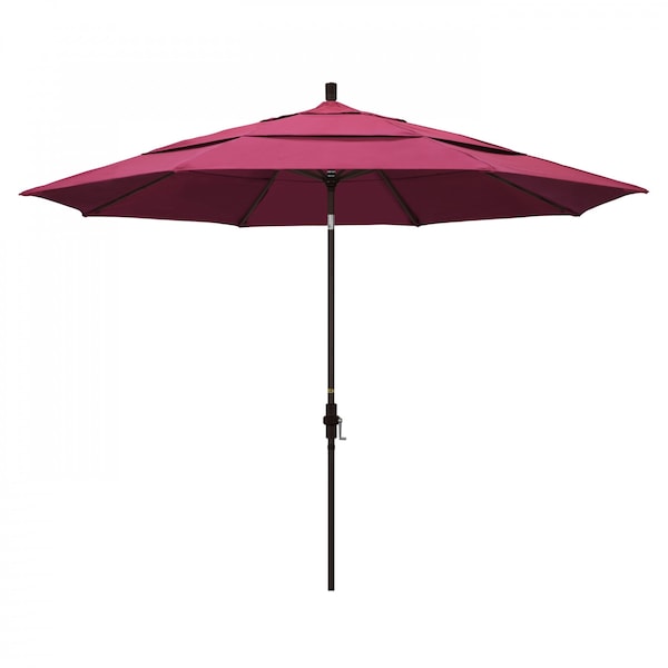 California Umbrella Patio Umbrella, Octagon, 110.5" H, Sunbrella Fabric, Hot Pink - 194061013854
