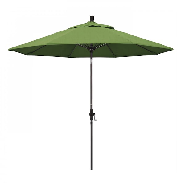 California Umbrella Patio Umbrella, Octagon, 101" H, Sunbrella Fabric, Spectrum Cilantro - 194061025659