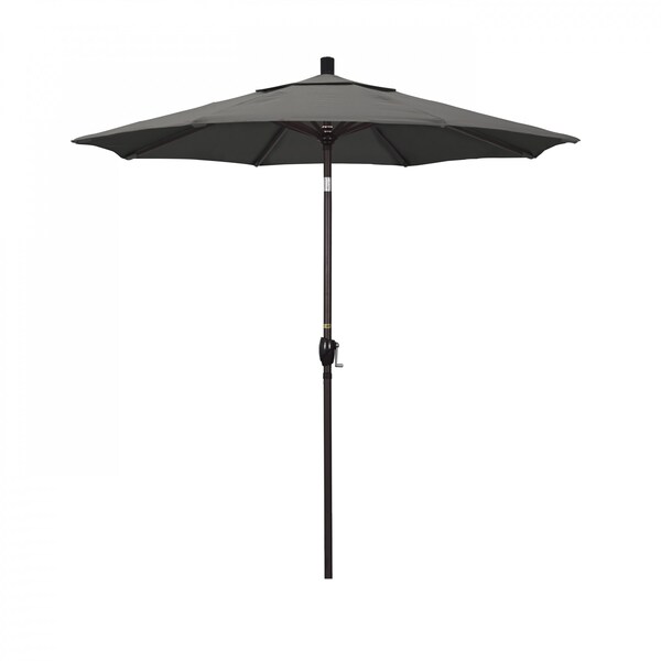 California Umbrella Patio Umbrella, Octagon, 95.5" H, Sunbrella Fabric, Charcoal - 194061029442