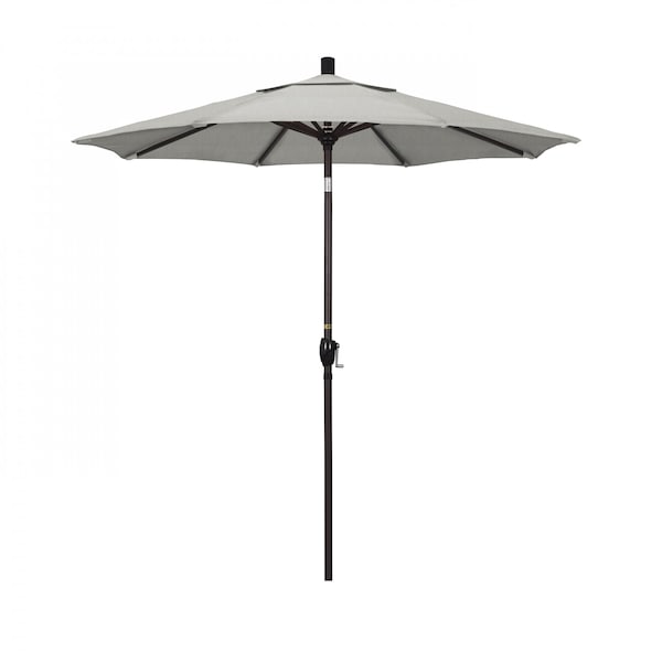 California Umbrella Patio Umbrella, Octagon, 95.5" H, Sunbrella Fabric, Granite - 194061029411