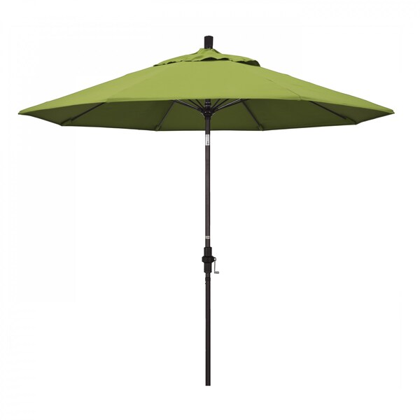 California Umbrella Patio Umbrella, Octagon, 101" H, Sunbrella Fabric, Macaw - 194061025871
