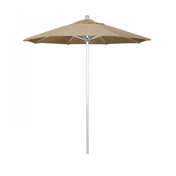 California Umbrella Patio Umbrella, Octagon, 96" H, Sunbrella Fabric, Linen Sesame - 194061003183