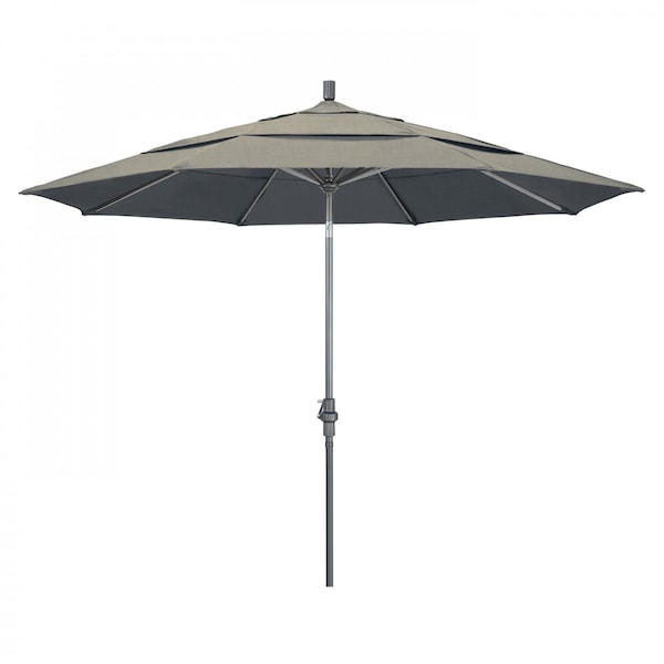 California Umbrella Patio Umbrella, Octagon, 110.5" H, Sunbrella Fabric, Spectrum Dove - 194061012727